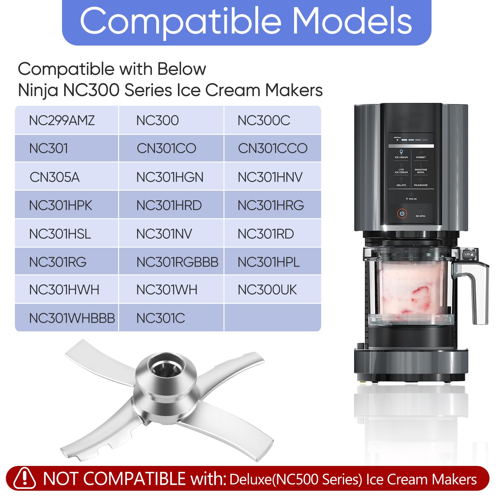 Amazon.co.jp: Ninja Creami NC300シリーズアイスクリームメーカーと